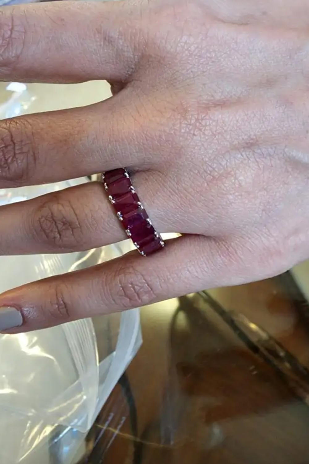 Natural Ruby 10.74cts in 18k Gold 3.69gms Ring