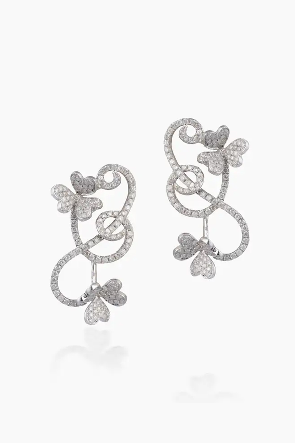 18k gold 1.39cts Diamond Earring