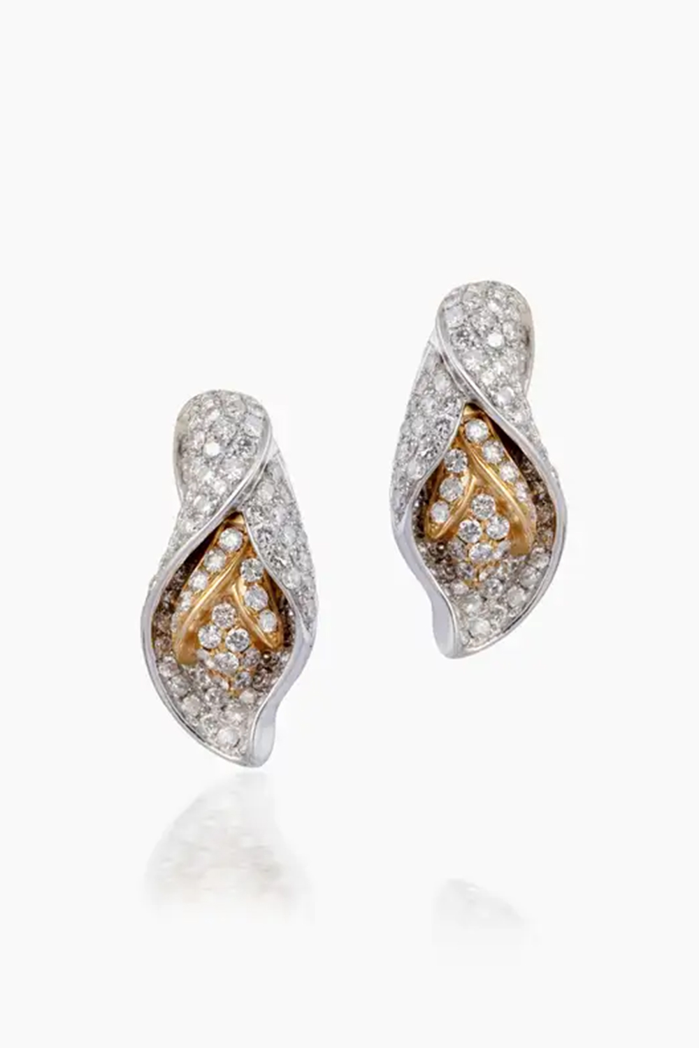 18k gold 1.59cts Diamond Earring