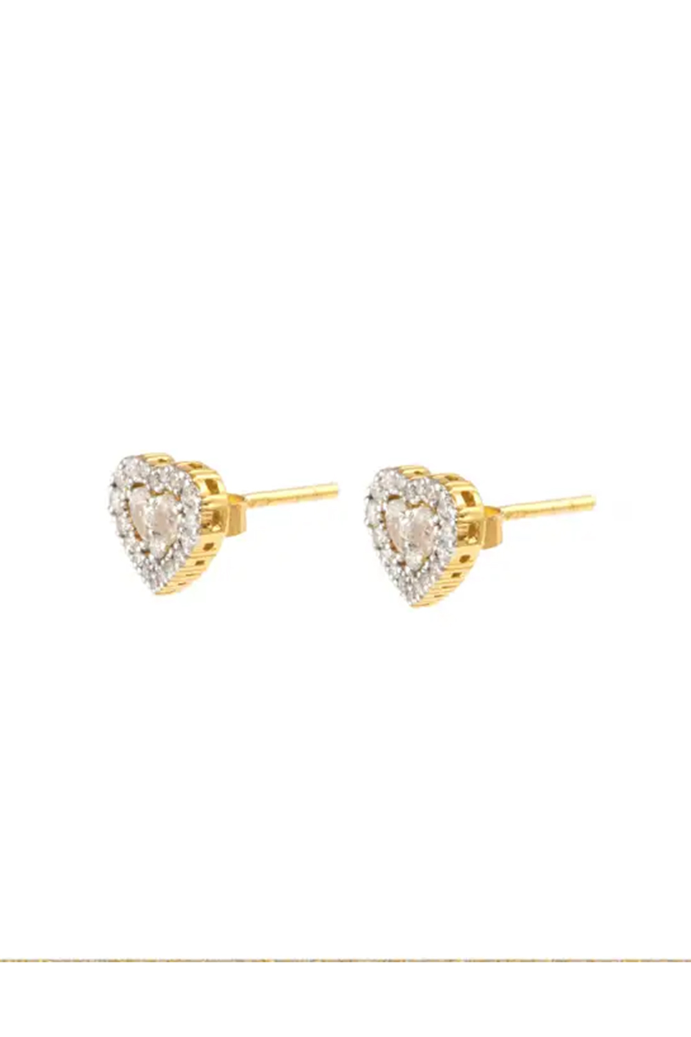 Natural Diamond 0.62cts in 18k Gold 1.92gms Earring