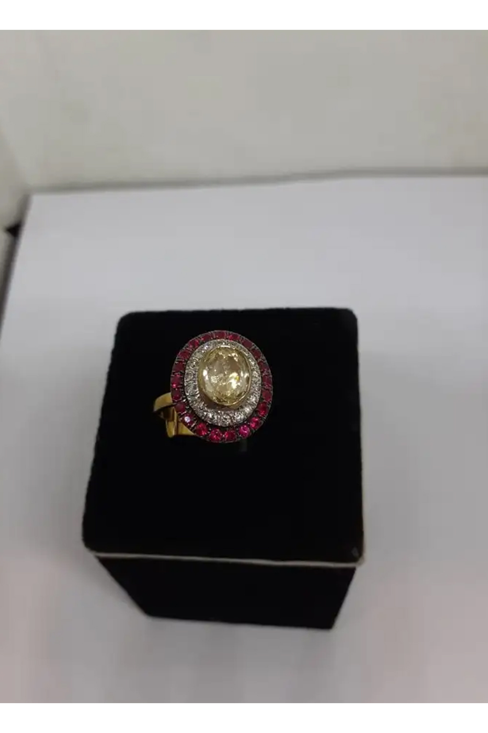 Natural Diamond Ruby Ring with 1.63cts Diamond & Ruby 0.84cts 18k Gold