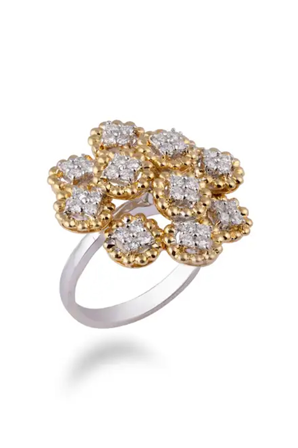 0.80cts Diamond gold Ring