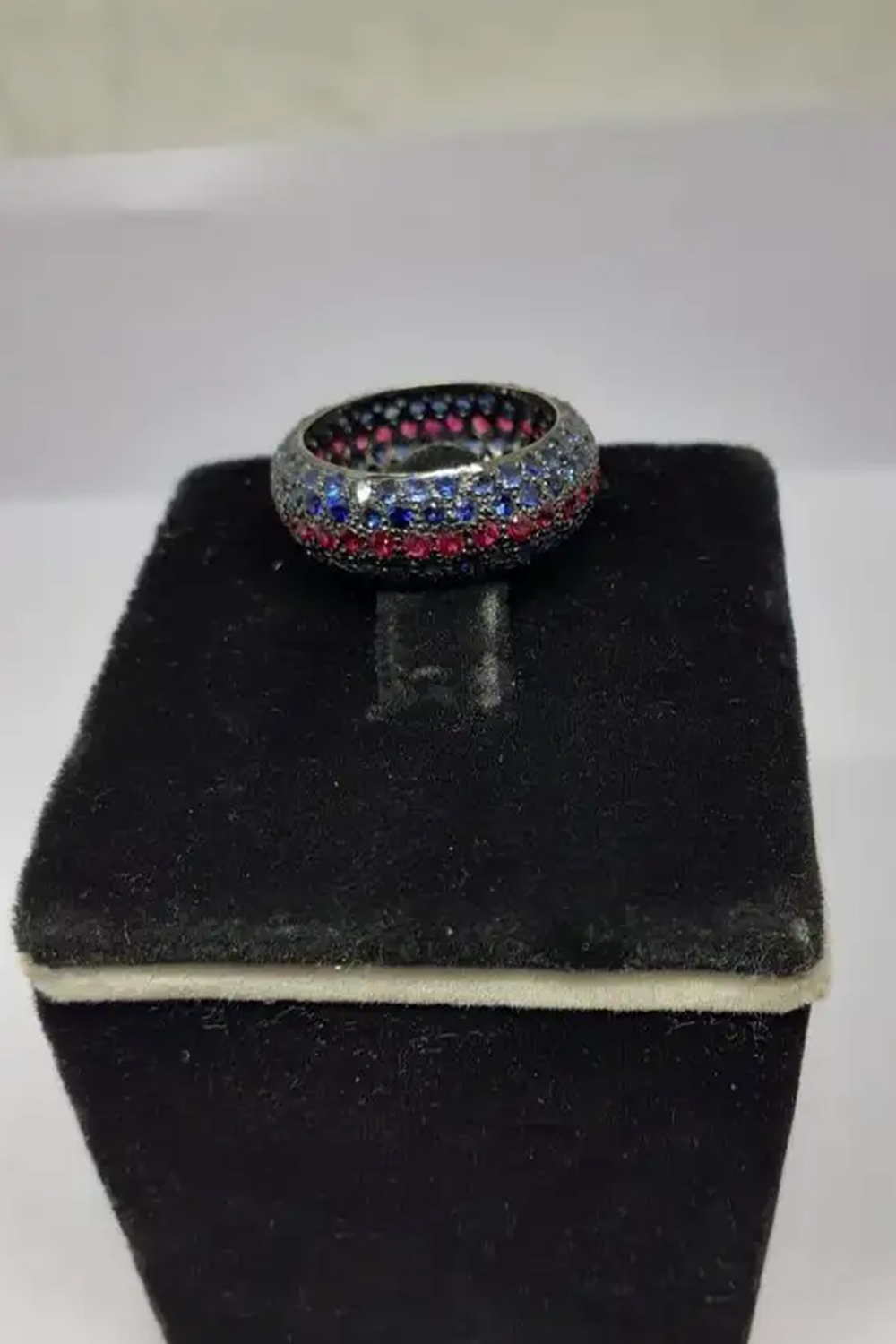 Natural Multi Sapphire Ring 1.57 Carats with 18k Gold