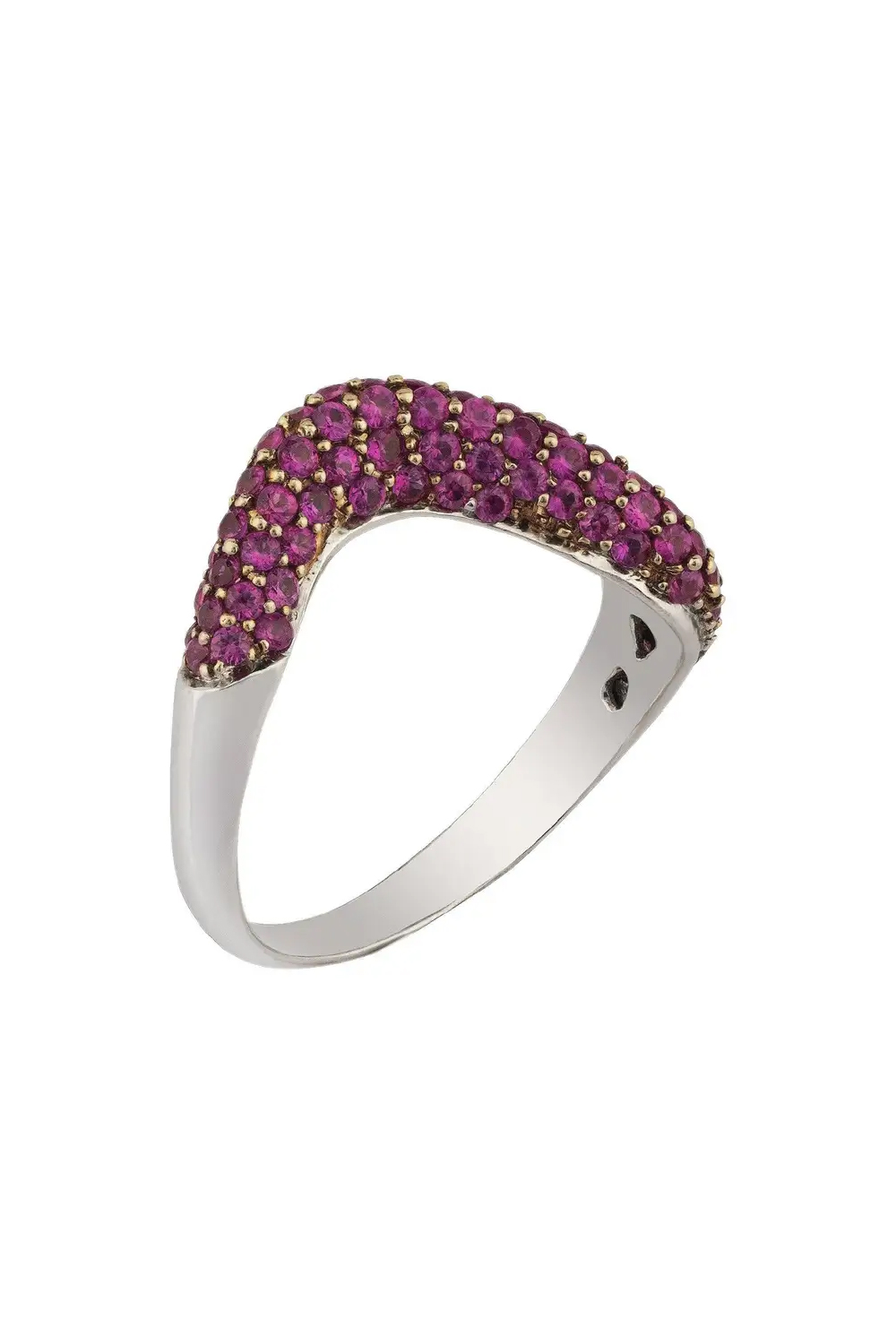 Natural Pink Sapphire Ring with 1.26 Carats with 18k Gold