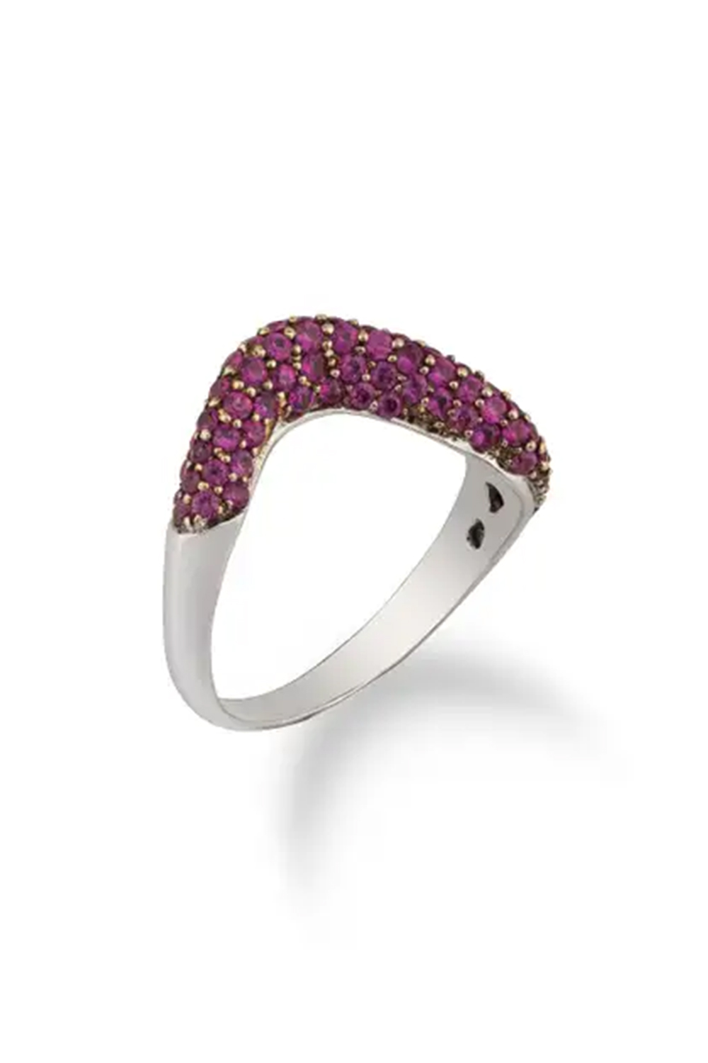 Natural Pink Sapphire Ring with 1.26 Carats with 18k Gold